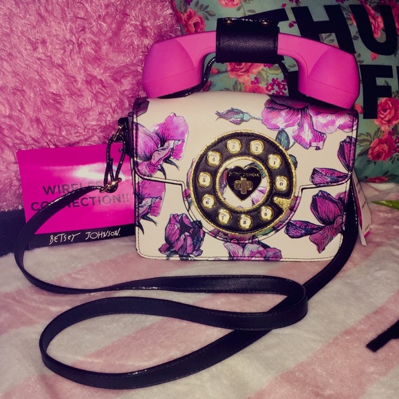 betsey johnson rotary phone purse